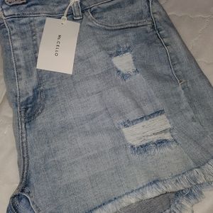 Distressed shorts